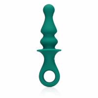 Loveline - Dobíjací perlový análny vibrátor (zelený)