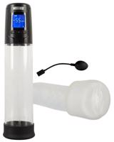 Mister Boner - automatická pumpa na penis na batérie (čierno-transparentná)