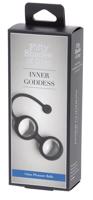 Päťdesiat odtieňov sivej Inner Goddess Glass – dvojica venušinych guličiek (priehľadno-čierna)