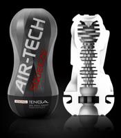 TENGA Air-Tech Squeeze Strong - sací masturbátor (čierny)