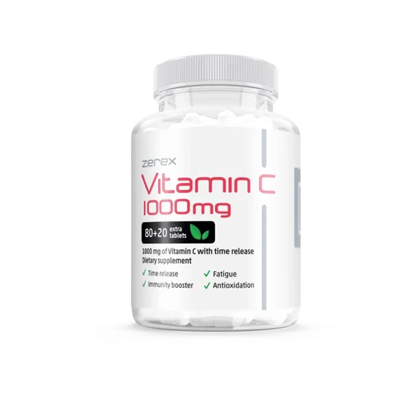 Vitamín C 1000 mg s postupným uvoľňovaním 80 + 20 tabliet