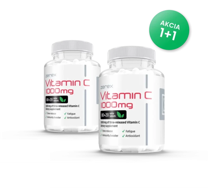 2x Zerex Vitamín C 1000 mg 2x 100 tabliet