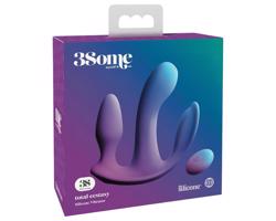 3Some totálny extáza - akuvibrátor rádiom, trojitý, fialový
