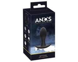 ANOS - akumulát. vodotesný análny vibrátor (čierny)