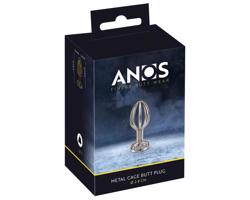 ANOS Metal (2,8cm) - luxus análny plug z ocele (strieborný)