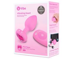 B-vibe Heart - Rádiový anál vibrátor (ružový)