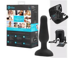 b-Vibe Novice - štartovný análny vibrátor (čierny)