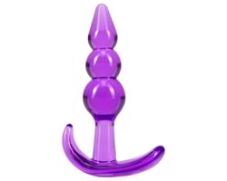 B Yours - guľový análny kolík (fialový)