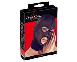 Bad Kitty - čierna sieťovaná maska na orál