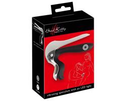 Bad Kitty - LED vibračné zrkadlo (čierne-priehľadné)