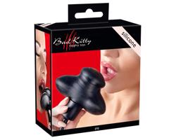 Bad Kitty - nafukovací ústny kolík (čierny)