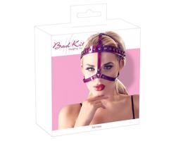 Bad Kitty - Ružový hlavový postroj so štrasom