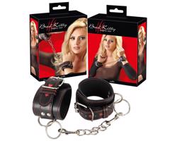 Bad Kitty - srdiečkové putá (čierne)
