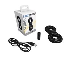 Bathmate Vibe Ring Eight - akumulátorový, vibračný krúžok (čierny)