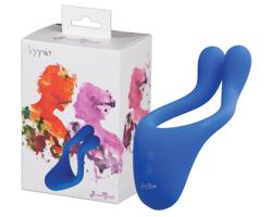 BeauMents Doppio - akumulátorový parový vibrátor, 3 motory (modrý)