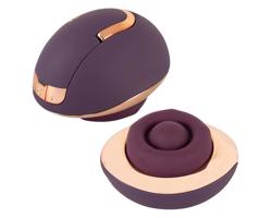 Belou – fialový vibrujúci masér vulvy s rotáciou, akumulátorom