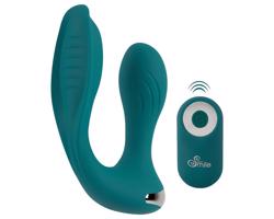 Bezdrôtový vibrátor bez rúk pre páry - tyrkysový