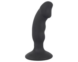 Black Velvet análny vibrátor - dobíjateľný a penisový (čierny)