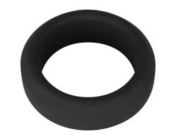 Black Velvet - hrubostenný penisový krúžok (3,2cm) - čierny