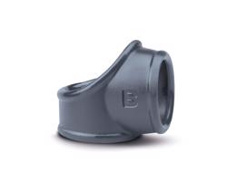 Boners Cocksling - krúžok pre penis a semenníky (sivý)