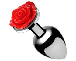 Booty Sparks - ružový análny plug (strieborný)