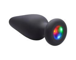 Booty Sparks - silikónový svetelný análny kolík (čierny)
