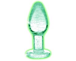 Booty Sparks žiariaci análny kolík S - priehľadný