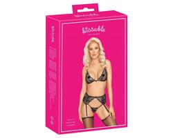 Bozkávajúci - spodné prádlo set (čierna)