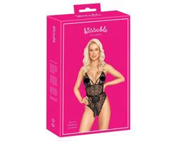 Bozkávatelná - čipkované body (čierne)