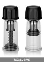 CalExotics Nipple Play Vacuum Twist Suckers Black