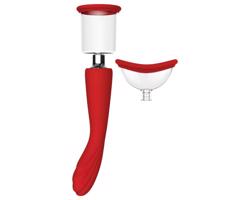 Červená Revolúcia Georgia - G-bod vibrátor a pumpička (červená)