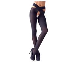 Cottelli - Čierne pančuchy s krížovým pásom