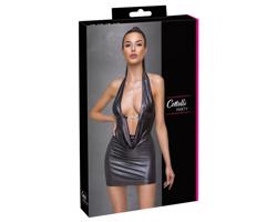 Cottelli Party - šaty s kravatou (strieborné)