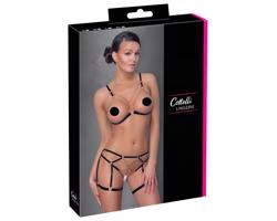 Cottelli - reťazový ozdobný postroj - 2-dielny (čierny)