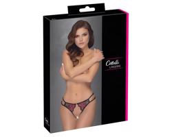 Cottelli - Ružové, otváracie dámske nohavičky - čierne - (S-L)