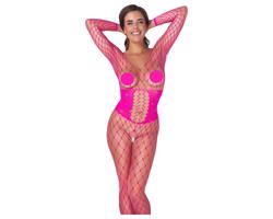 Cottelli - sieťovaný overal (ružový) - S-L