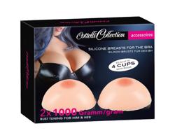 Cottelli - silikónové push-up vložky s bradavkami (2x1000g)