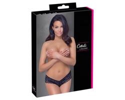 Cottelli - zvodné čipkované tangá (čierne)