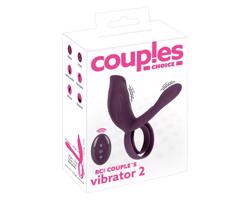 Couples Choice - nabíjateľný, rádiový krúžok na penis (fialový)