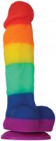 Dildo s prísavkou Rainbow Pride (17 cm)