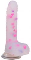 Dildo s trblietkami Bliss (18 cm)