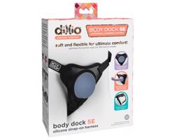 Dillio Body Dock SE - čiernomodré strap-on nohavičky