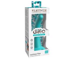 Dillio Curious Five - silikónové dildo (15cm) - tyrkysová