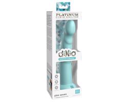 Dillio Slim Seven - prísavný stimulujúci dildo (20cm) - tyrkysový
