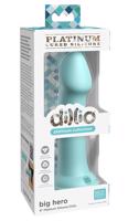 Dillio Veľký Hrdina - prísavný dildo (17 cm) - tyrkysový