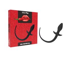 Divoká hra - análny plug s chvostom (čierny)