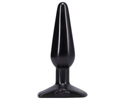 Doc Johnson análny plug - classic stredná veľkosť (čierny)