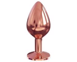 Dorcel Diamond Plug M - hliníkový anál plug (rosegold)