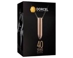 Dorcel - nabíjateľný, vodotesný vibrátor na náhrdelníku (ružové zlato)