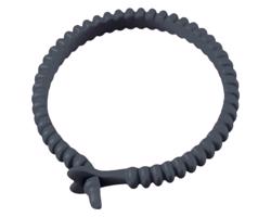 Dorcel - nastaviteľný silikónový krúžok na penis (sivý)